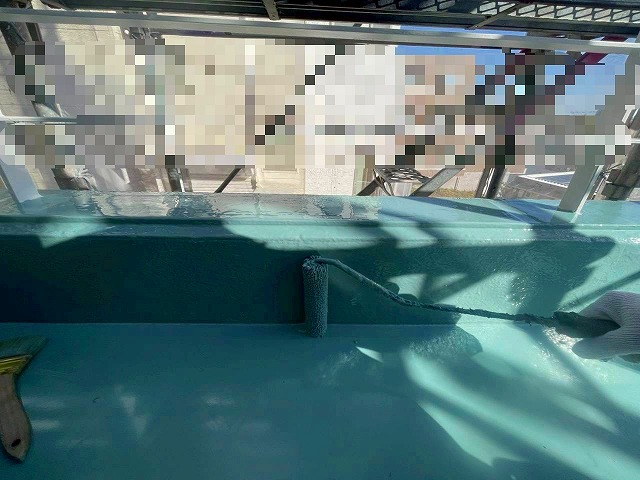 ｳﾚﾀﾝ塗膜防水　2層目