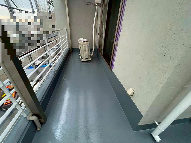 ｳﾚﾀﾝ塗膜防水　施工後