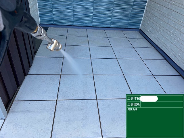 玄関廻り 高圧洗浄