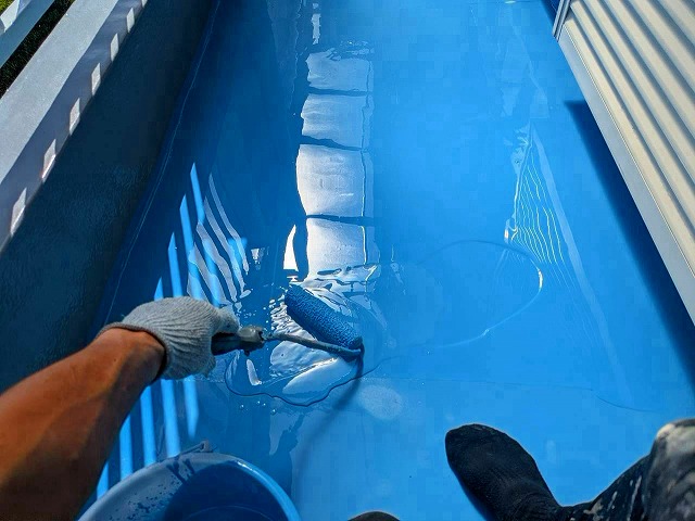 ウレタン塗膜防水 2回目