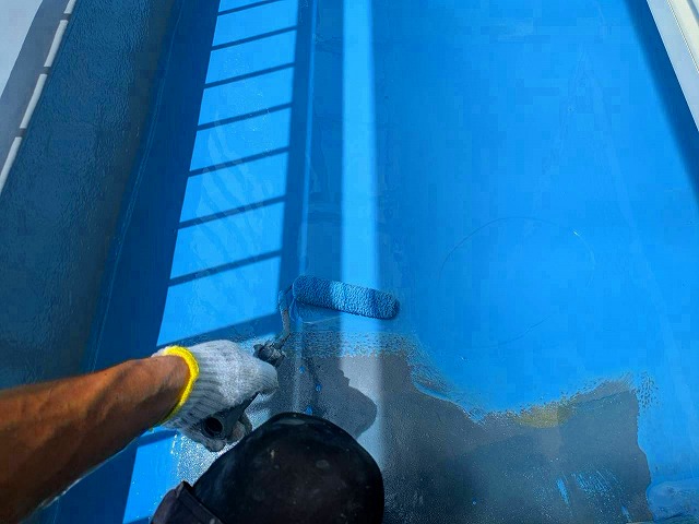 ベランダウレタン塗膜防水 1回目
