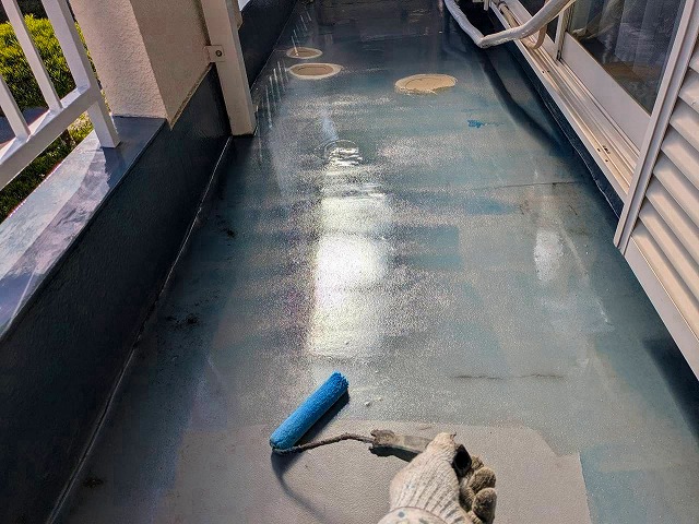 プライマー塗布 ベランダ