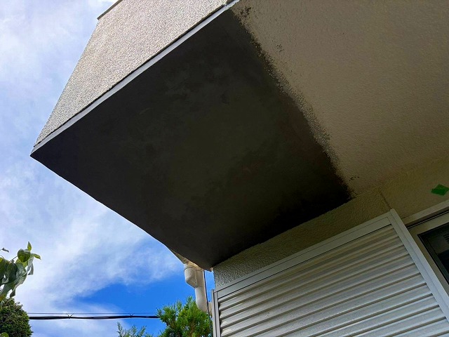 補修後の軒天下地