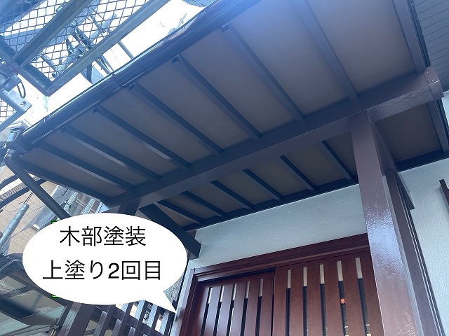 木部塗装2回目