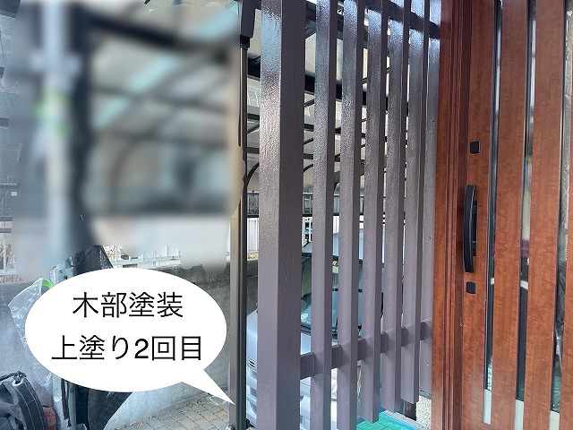 木部塗装2回目