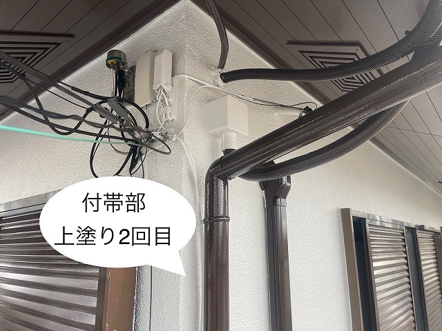 雨樋　上塗リ　2回目