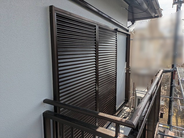 雨戸塗装 完了