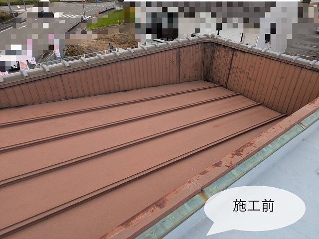加東市の店舗兼住宅のトタン屋根に色褪せや錆が発生！塗装を行い耐久性・美観が向上！