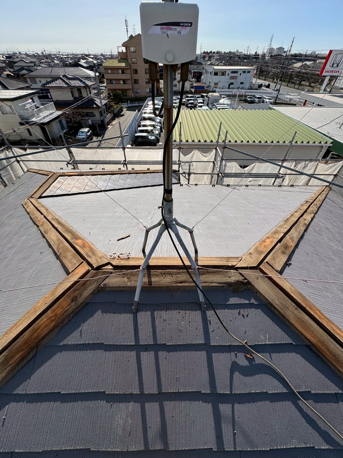 棟周りの下地を入れ替えるための下準備