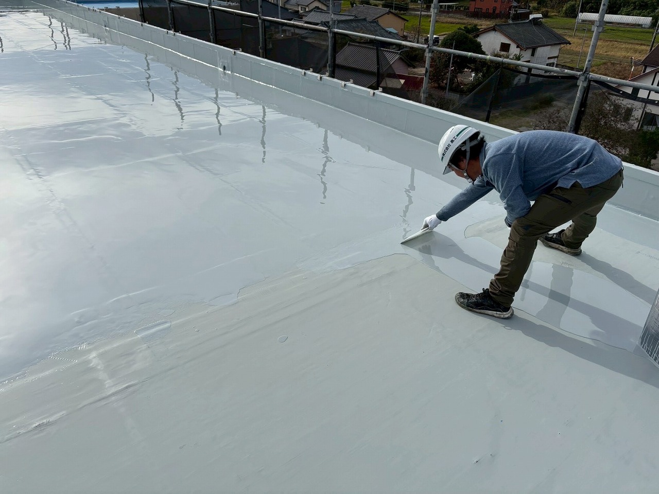 ウレタン防水2層目