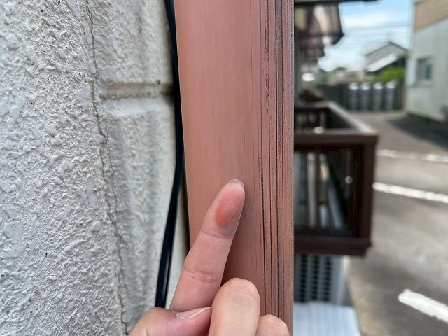 劣化筋が出た縦樋