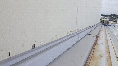外壁下端の劣化状況