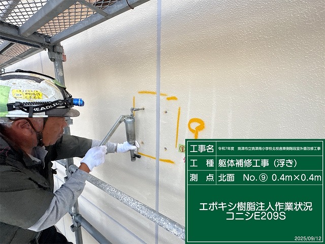 樹脂の注入