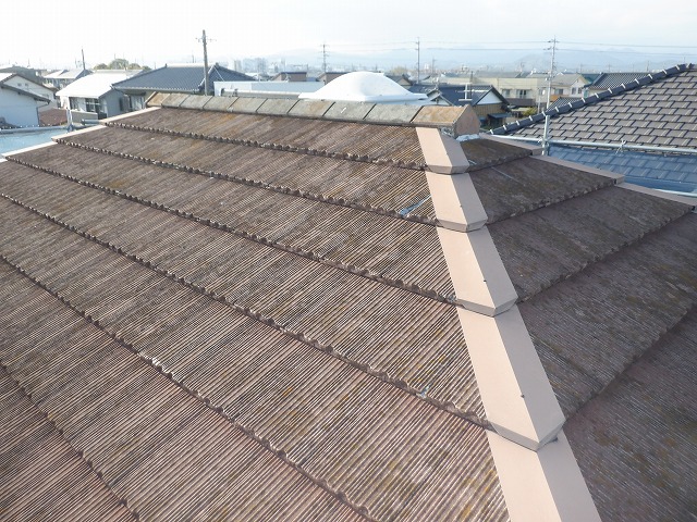 屋根塗装前写真