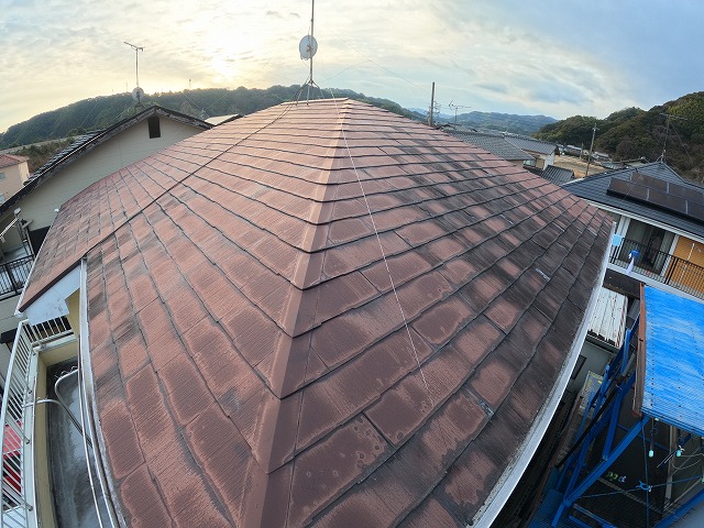 14年前に塗装されていたパミールの屋根