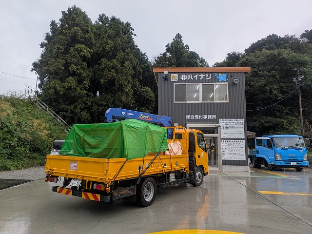 産廃回収に同行