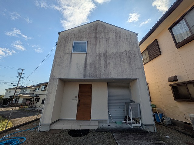 島田市のジョリパット外壁の施工前