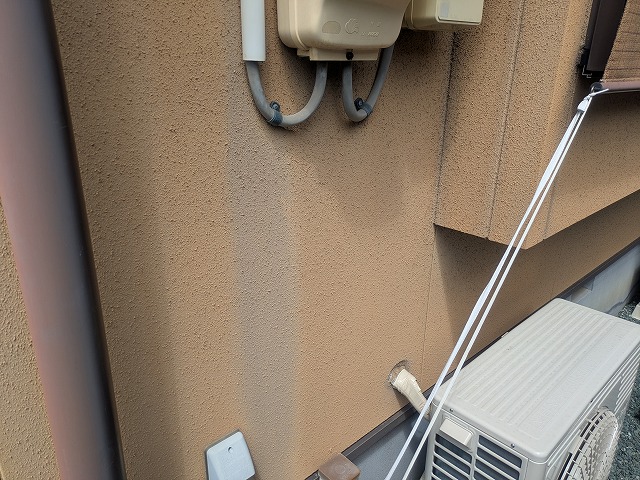 島田市の和風住宅の外壁の変退色