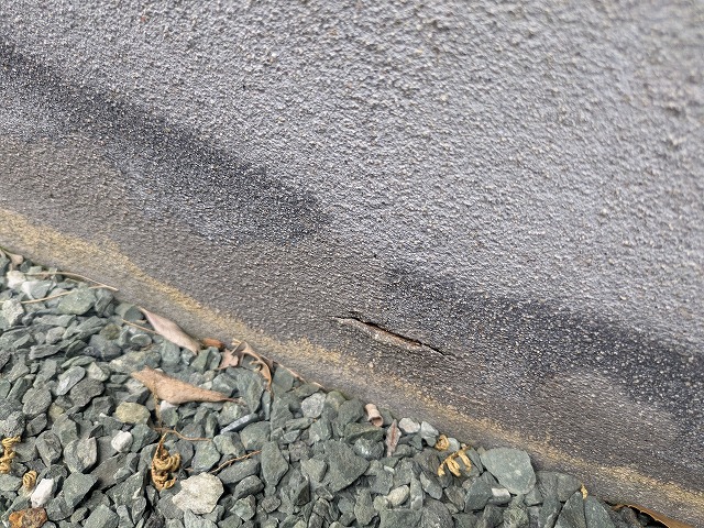 基礎の爆裂箇所