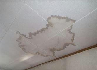 雨漏りにより天井にできた大きな染みの写真2