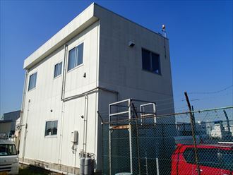 江東区新木場の事務所にてファインパーフェクトトップ(ND-012)で外壁塗装メンテナンス！