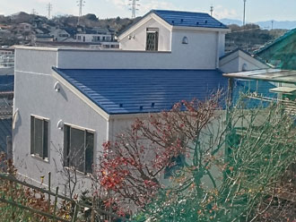 屋根塗装後　全景