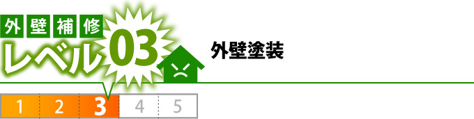 外壁補修レベル3外壁塗装