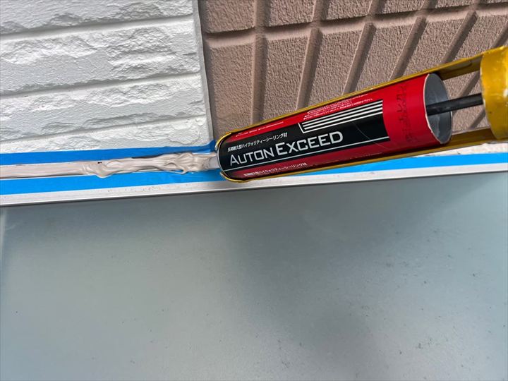 オートンイクシードを使用したウッドデッキ屋根のコーキング工事の施工事例（横浜市緑区三保町）