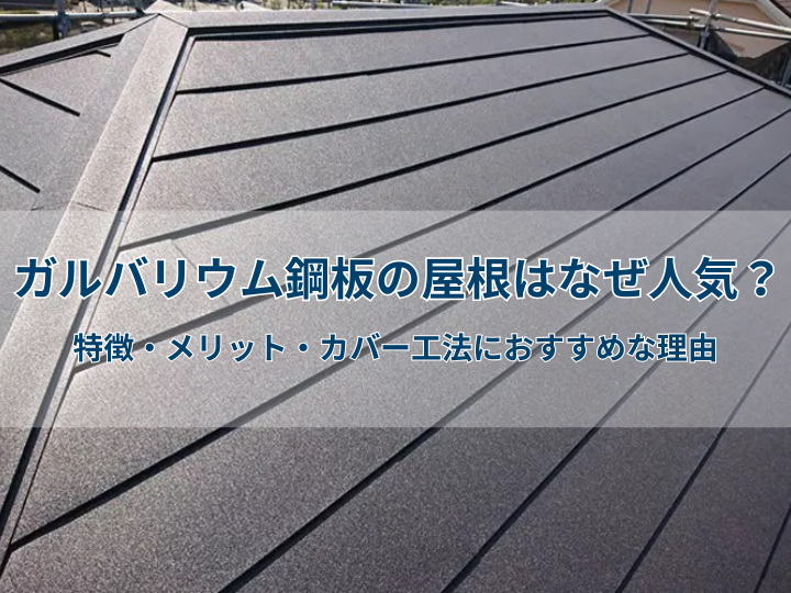 ガルバリウム鋼板の屋根はなぜ人気?|特徴・メリット・カバー工法におすすめな理由