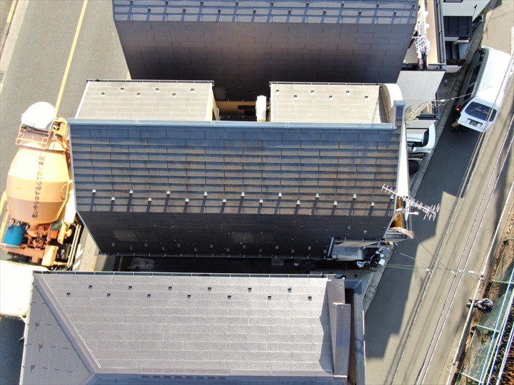 建物全体の屋根調査