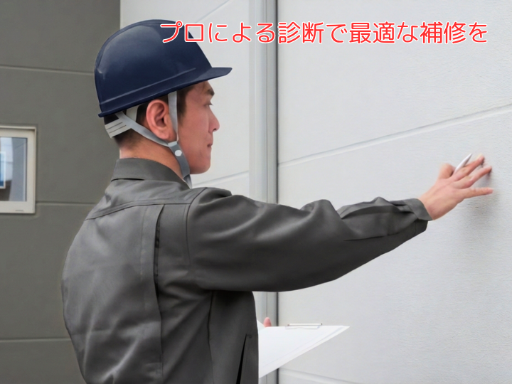 プロによる診断で最適な補修を