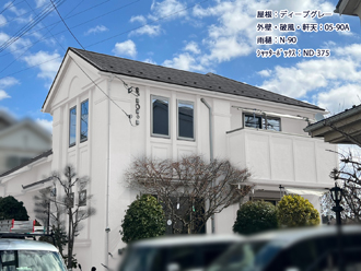 横浜市旭区川島町のお客様邸の外壁塗装！ホワイト系の色でカラーシミュレーション