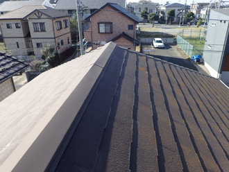 調布市上石原にて劣化症状がみられる屋根と外壁の塗装工事を実施