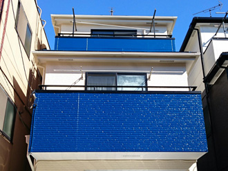 川崎市川崎区池上新町にてパーフェクトシリーズで屋根外壁塗装を行いました