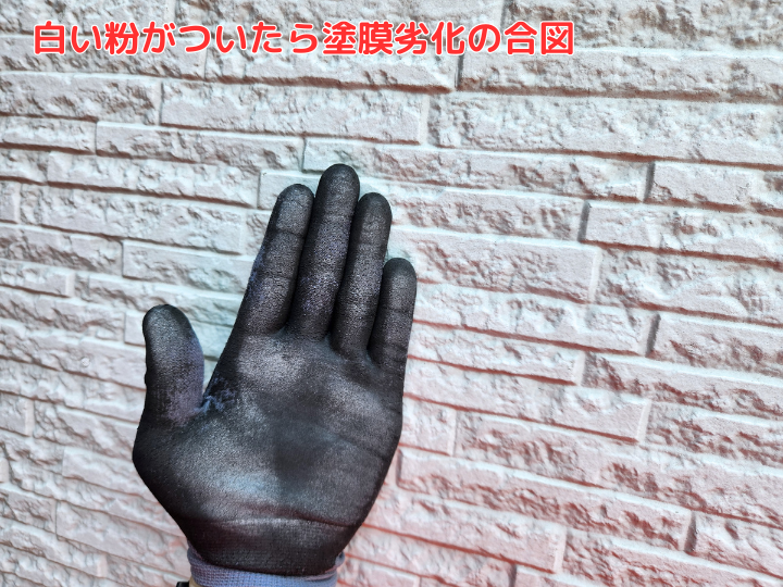 白い粉がついたら塗膜劣化の合図