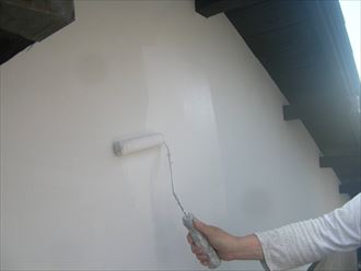 木更津市　漆喰壁の塗装