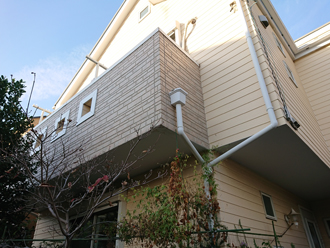 横浜市港北区篠原東にてパーフェクトトップ（ND-280）を使用した外壁塗装で新築時に近い仕上がりに