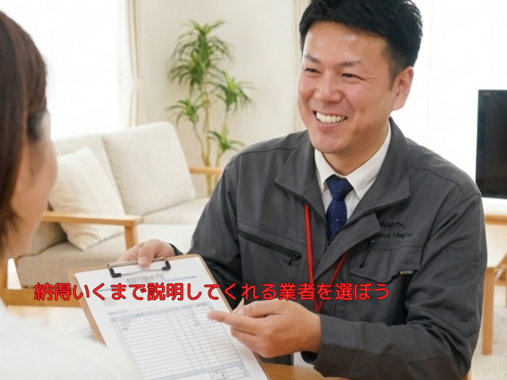 納得いくまで説明してくれる業者を選ぼう