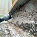 散水調査で浸水箇所を特定