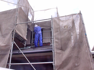 千葉県君津市　外壁塗装　高圧洗浄