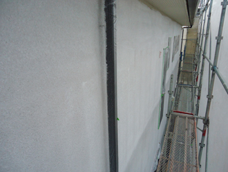 千葉県佐倉市　外壁塗装工事　下塗り完了