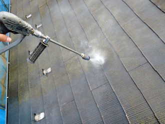 千葉県千葉市中央区 屋根塗装　高圧洗浄