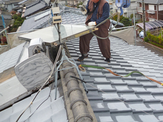 千葉県印旛郡栄町　太陽光温水器撤去