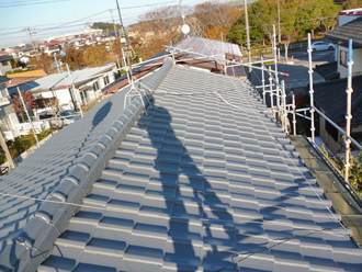 千葉県印旛郡栄町　屋根塗装　完了