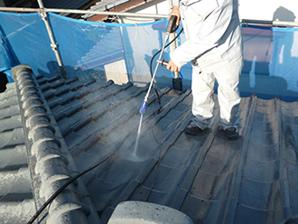 印旛郡　屋根洗浄