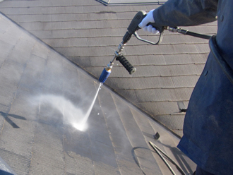 千葉県印旛郡酒々井町　外壁塗装　屋根塗装　バルコニー防水　屋根の高圧洗浄