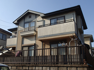 千葉県印旛郡酒々井町　外壁塗装　屋根塗装　バルコニー　防水　カラーシミュレーション　元のお住まい写真