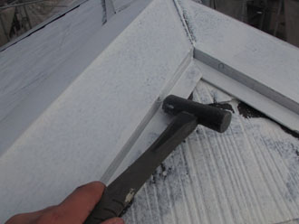 千葉県印旛郡酒々井町　外壁塗装　屋根塗装　バルコニー防水　屋根塗装　釘の打ち込み