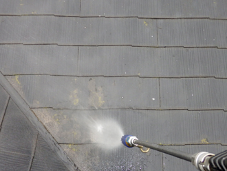 君津市　屋根の高圧洗浄