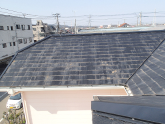 君津市　屋根塗装　外壁塗装　屋根点検　屋根材の劣化